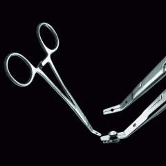 Plain thin hemostats for dermal anchor pins ::PT-HM::
