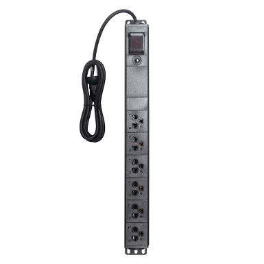 GLINK PDU07K-BLACK 6 Ways Socket Overload Black