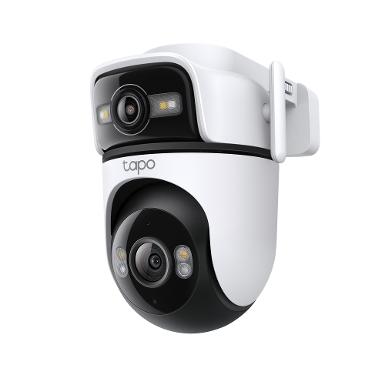 TP-LINK Tapo C545D Outdoor Dual Lens Pan/Tilt Security Camera, Color Night Vision